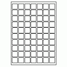 576 - Label Size 25mm x 25mm - 70 labels per sheet